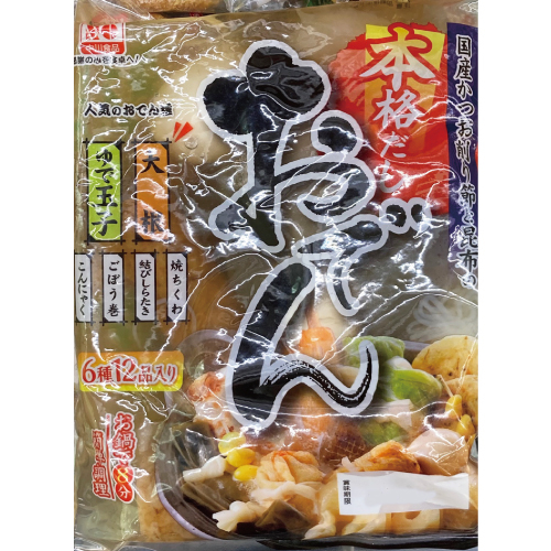 中川食品　本格だしおでんレトルト（6種12品入） 1袋